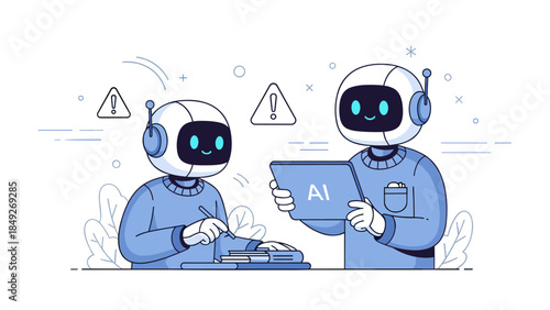 Friendly robots learning and collaborating with ai technology