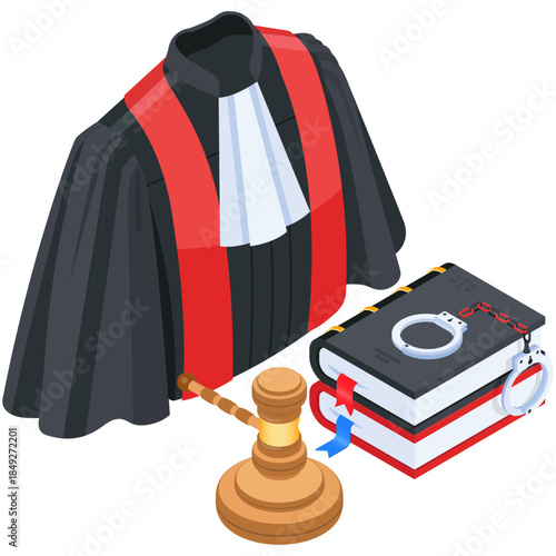 Legal and Justice System Icon Set