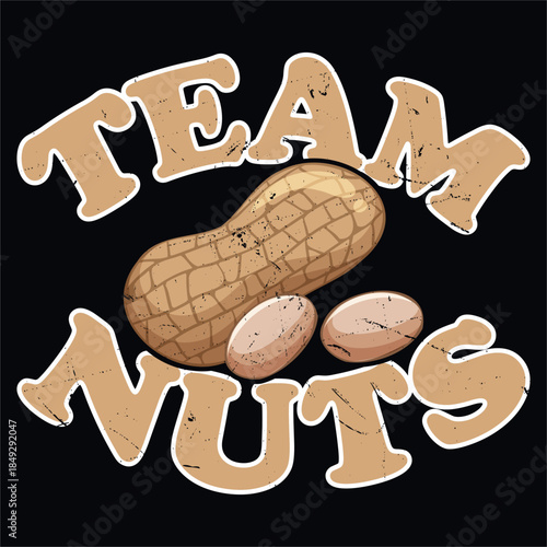 Team Nuts Gender Reveal T Shirt Design