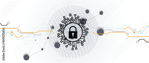 Future cyber technology web services for business and internet project.