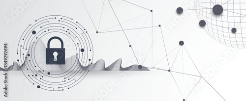 Future cyber technology web services for business and internet project.