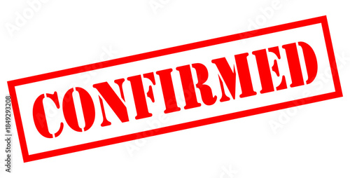 Vector red confirmation seal