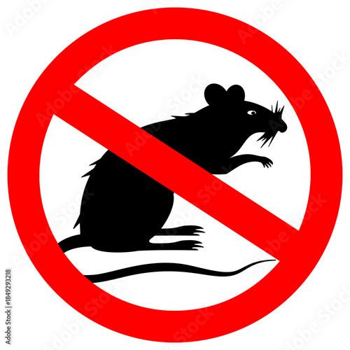 Stop parasites vector sign