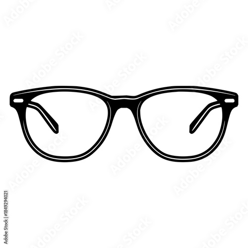Stylish eyeglass frames vector illustration for vision correction and fashion accessory for eye wear needs