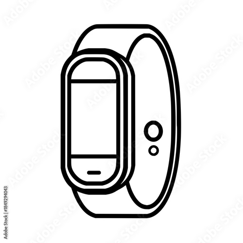 Smartwatch fitness tracker with heart rate monitor and activity tracking for health and wellness monitoring