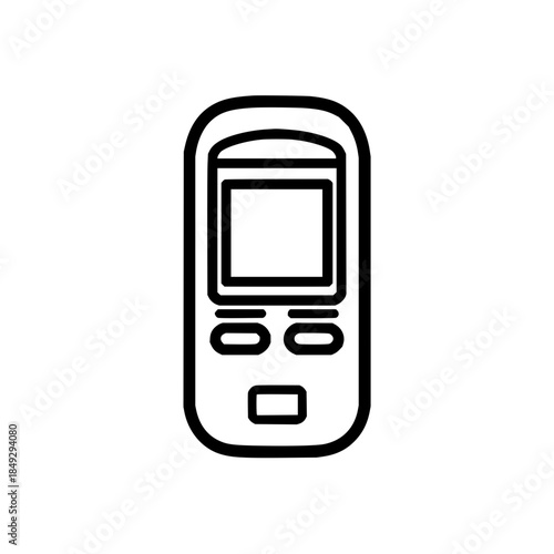 Isolated glucometer glucose meter icon vector illustration for diabetes health monitoring and testing device