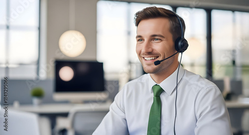 Friendly customer service agent delivering fast, professional support with a smile