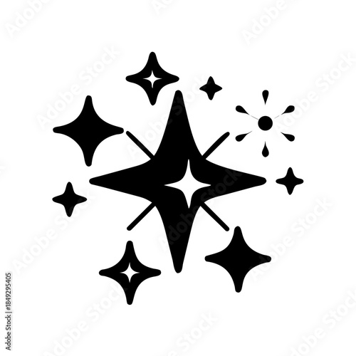 Sparkling Winter Snowflake Icon Vector, Frosty Snow Design