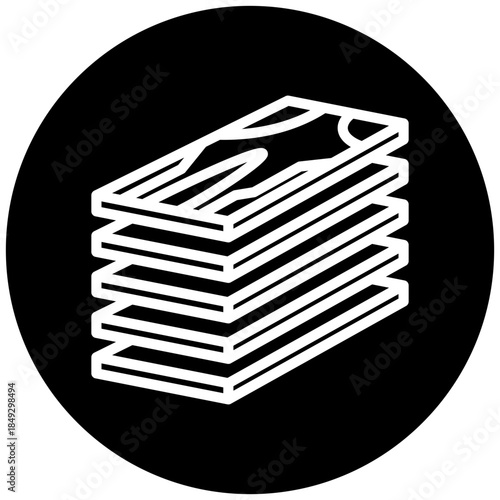 Planks Icon Button, Mini Illustration Relate To Carpentry, Wood Industry. Use For Modern Concept, Ui, Ux Web And App Development.