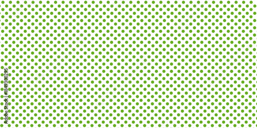 Green polka dots in the white background.eps10