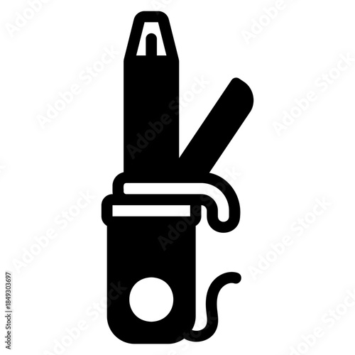 Hair curler icon