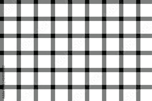Classic buffalo plaid checkered pattern in black and white