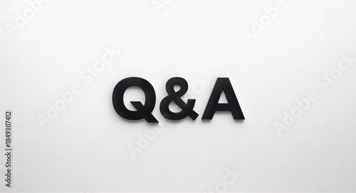 For Business and Presentation: Q&A Session Announcement Screen