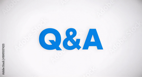 For Business and Presentation: Q&A Session Announcement Screen