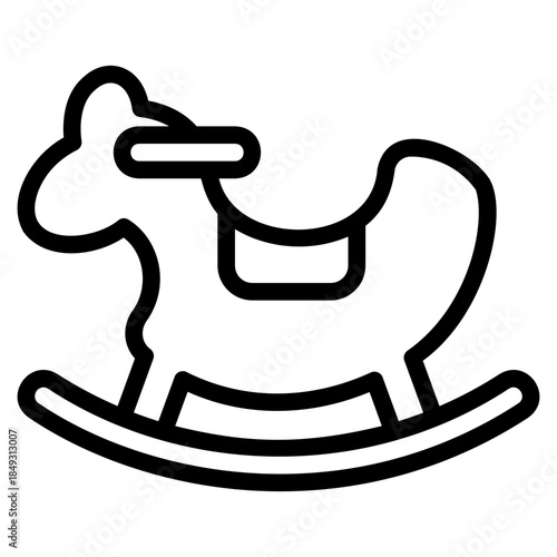 Horse toy icon