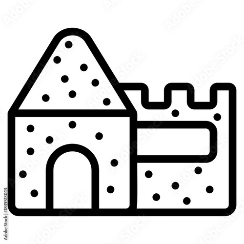 Sand castle icon