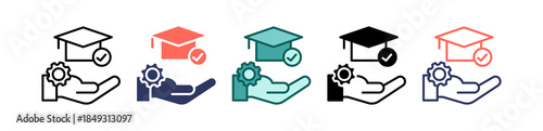 Educational Responsibility multiple icon