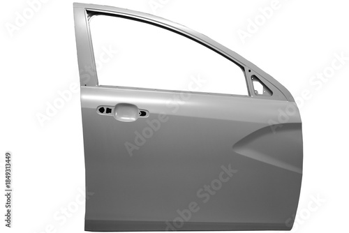 New car door on a white background