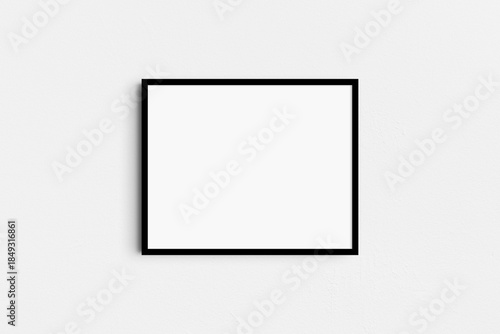 Horizontal frame mockup 5:4, 10x8, 4:5 landscape. Single black frame mockup. Clean, modern, minimalist, bright.