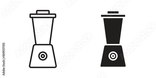 Blender icons. Line Illustration Vector Template. Clipart concept illustration