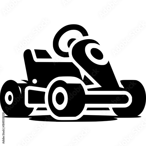 Go Kart Icon Vector