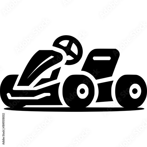 Go Kart Icon Vector