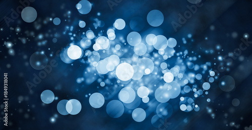 abstract blue dark bokeh background