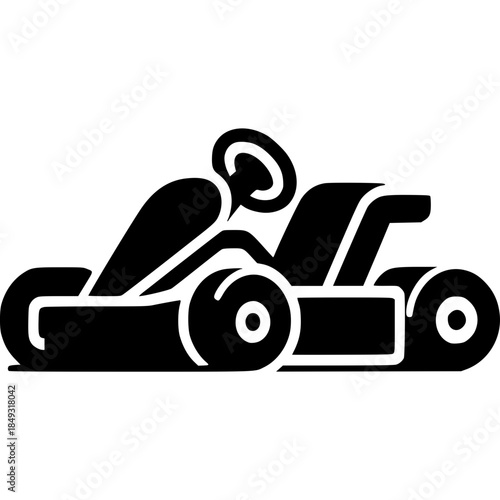 Go Kart Icon Vector