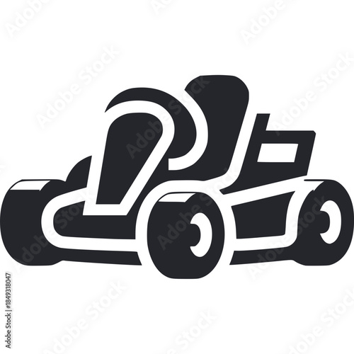 Go Kart Icon Vector