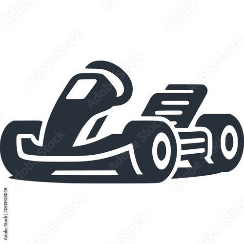 Go Kart Icon Vector