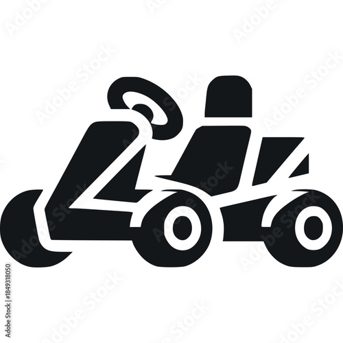 Go Kart Icon Vector