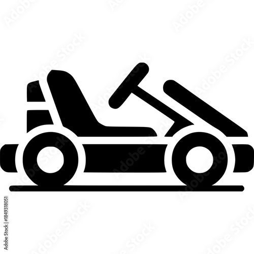Go Kart Icon Vector
