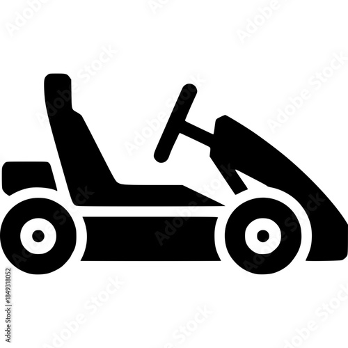 Go Kart Icon Vector
