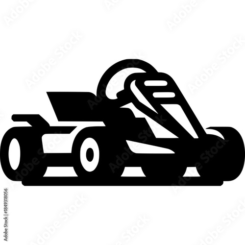 Go Kart Icon Vector
