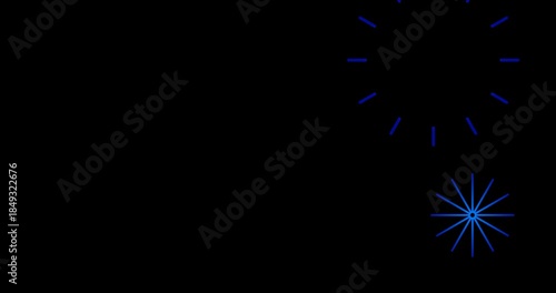 Animated background with circle burst effect