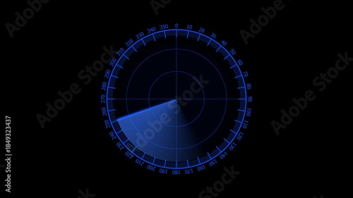 Animated background with radar