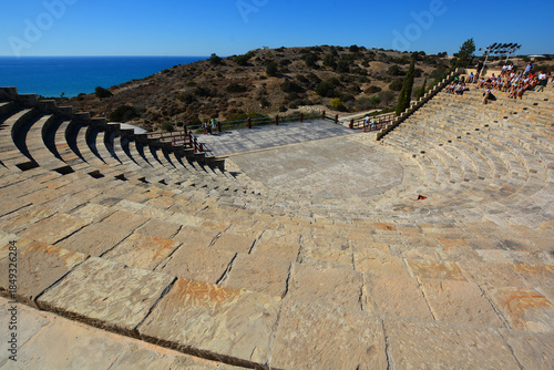 The Curium (Kourion) Ancient Theatre is located in Episkopi village, 19 km west of Limassol on the way towards Paphos