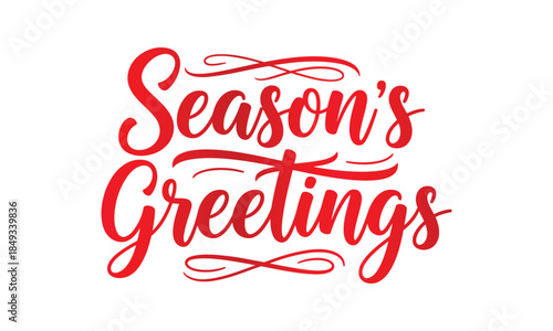 Season s greetings holiday christmas card message