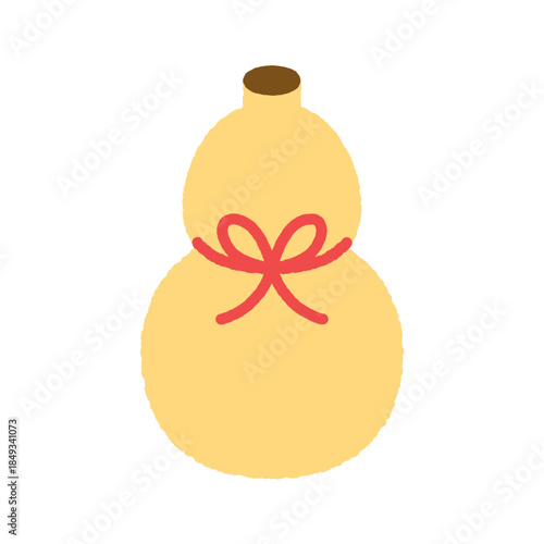 手書き風の単品アイコンイラスト　ひょうたん