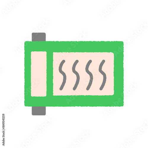 手書き風の単品アイコンイラスト　巻物