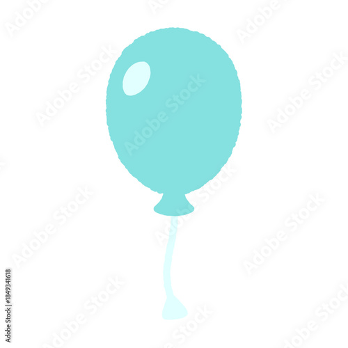手書き風のシンプルアイコンイラスト　風船