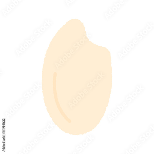 手書き風のアイコン　米粒