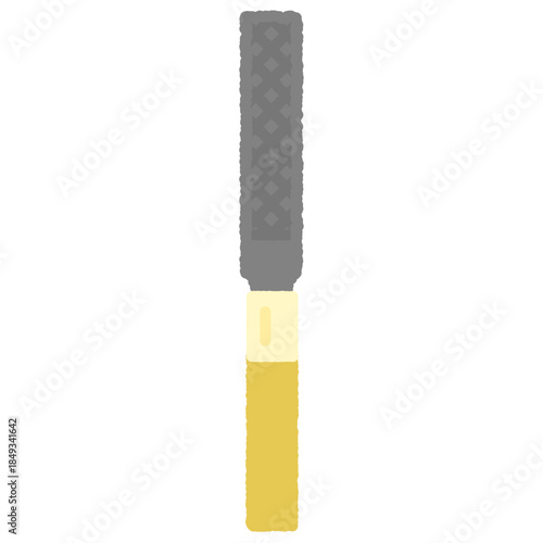 手書き風の単品アイコンイラスト　棒ヤスリ