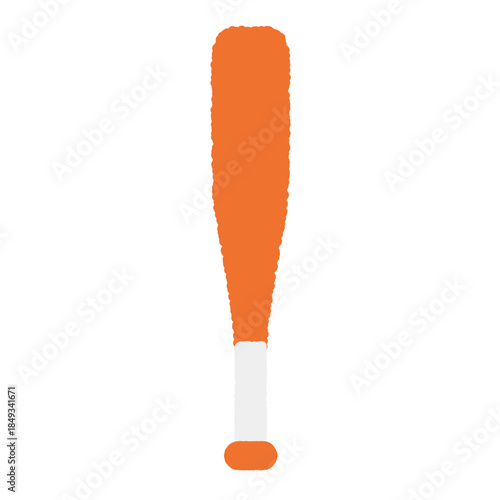 手書き風の単品アイコンイラスト　木製バット