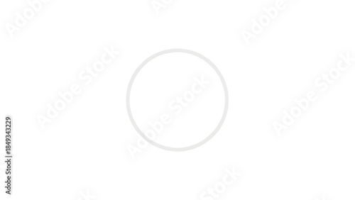 Simple Gray Circle on White Background.