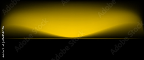 Abstract gradient podium background. yellow empty 3d studio backdrop. Clean scene for product presentation mockup template. Vector illustration.