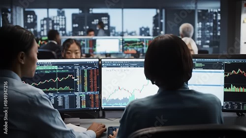 Stock Traders at Work.