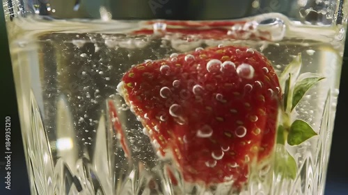 Strawberry in Glass.