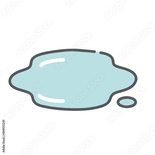 大腸カメラ前処置の透明な便のイラスト（検査OK・カスなし水様便）