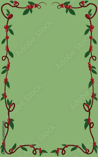 christmas holly frame